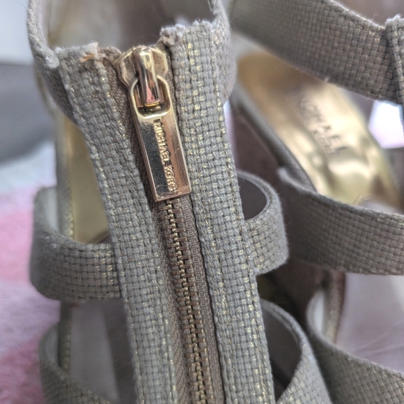 MICHAEL Michael Kors Damita Linen Wedge - US Women's 7 - Picture 8 of 9